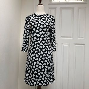 Kate Spade Dancing Hearts Dizzy Shift Dress Size 4